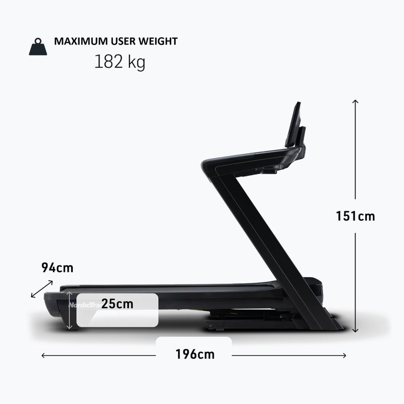 Bieżnia elektryczna NordicTrack Commercial 1250 black 9