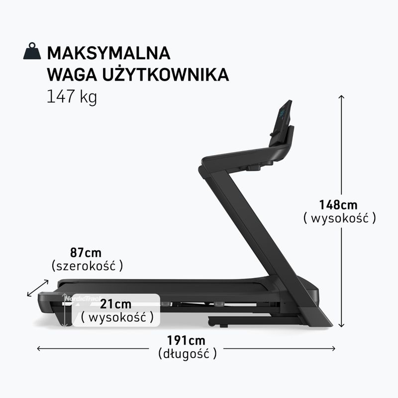 Bieżnia elektryczna NordicTrack T8 black 7