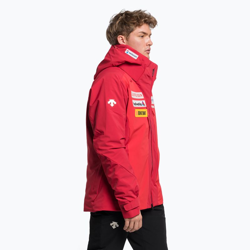 Kurtka narciarska męska Descente Swiss National Team Replica dark red 3