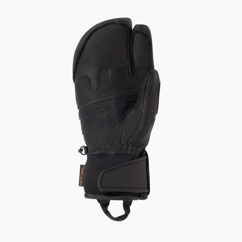 Rękawice narciarskie męskie Descente 3 Finger Leather black 3