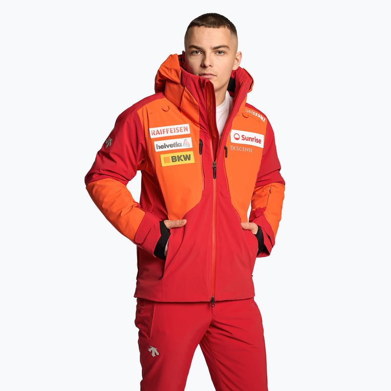 Kurtka narciarska męska Descente Swiss mandarin orange