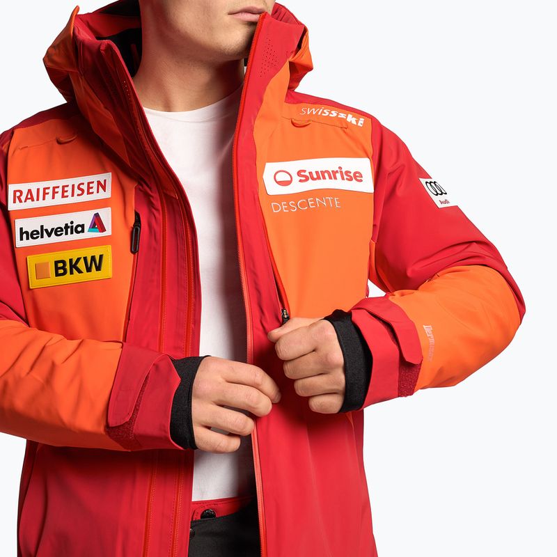 Kurtka narciarska męska Descente Swiss mandarin orange 5