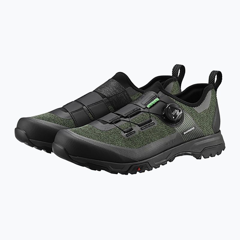 Buty rowerowe platformy męskie Shimano SH-ET701 green 2