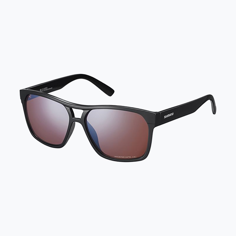 Okulary przeciwsłoneczne Shimano CE-SQRE2 Square black/ridescape hc