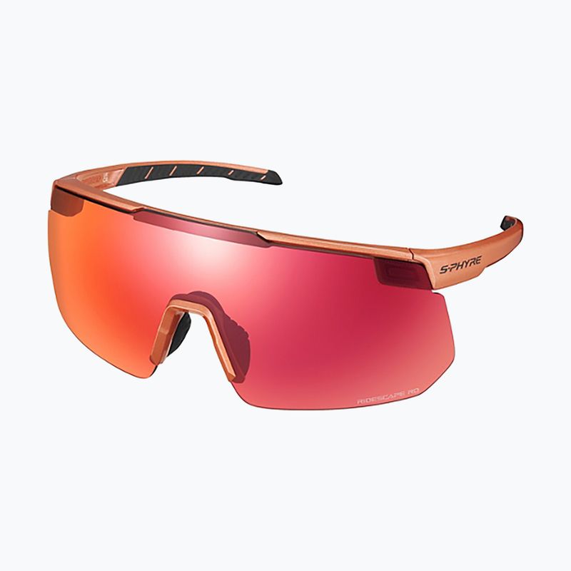 Okulary przeciwsłoneczne Shimano CE-SPHR2 S-Phyre metallic orange/ridescape road