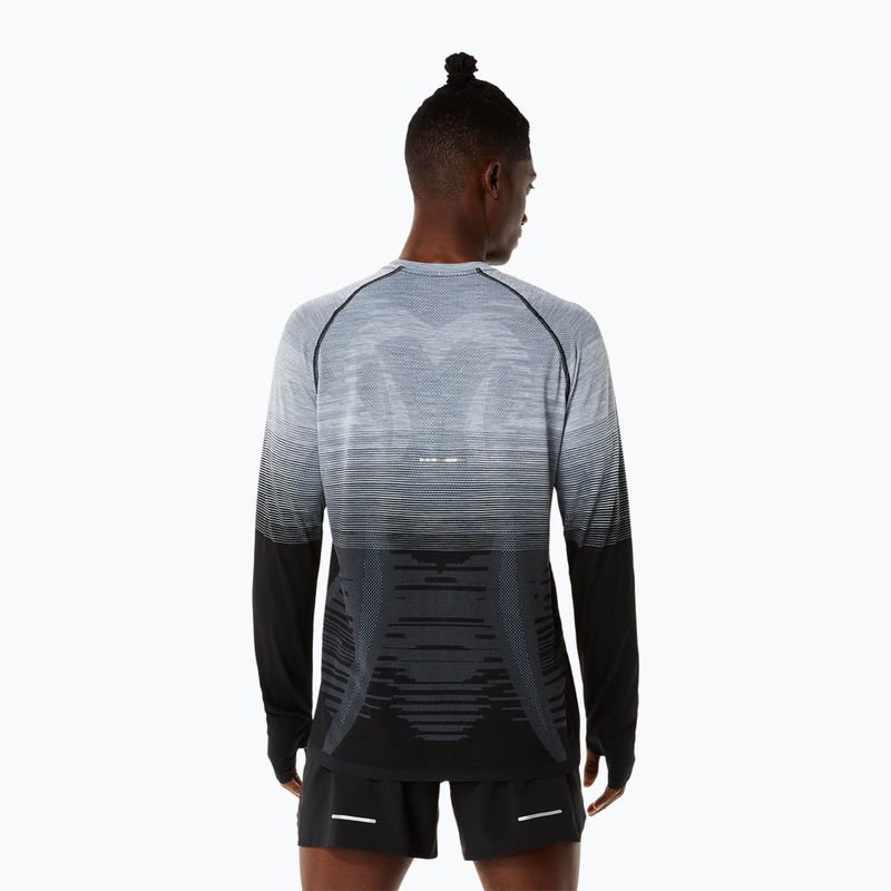 Longsleeve do biegania męski ASICS Seamless performance black/carrier grey 2