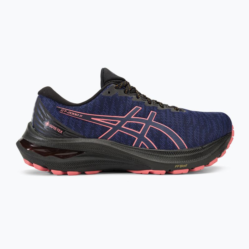 Buty do biegania damskie ASICS GT-2000 11 GTX black/indigo blue 2