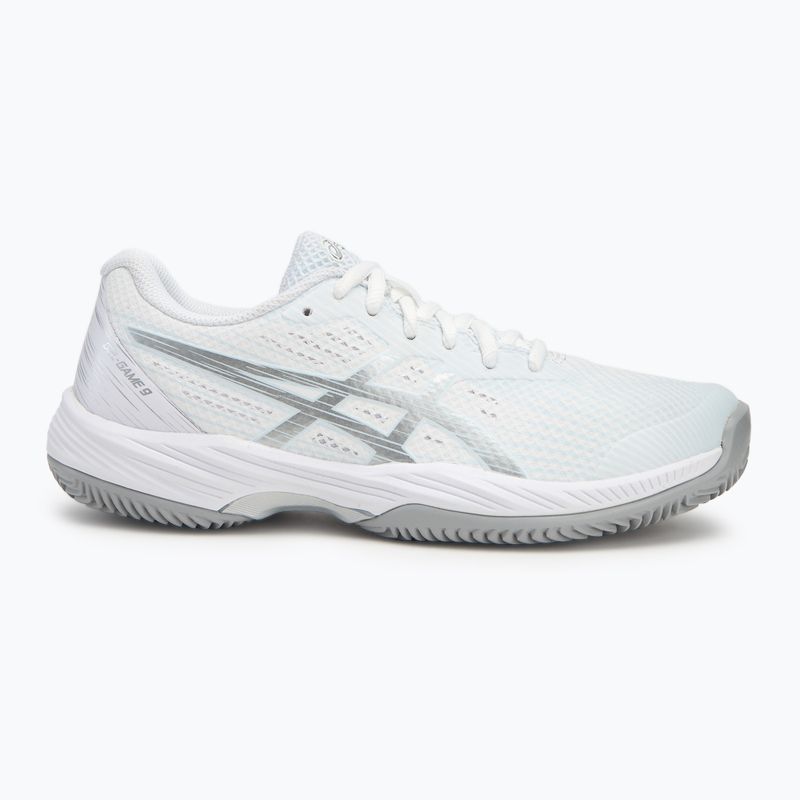 Buty do tenisa damskie ASICS Gel-Game 9 Clay/OC W white/pure silver 2