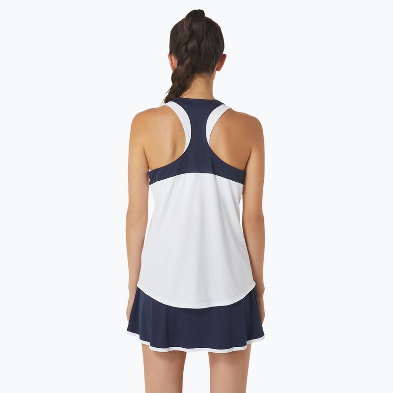 Tank top tenisowy damski ASICS Court Tank brilliant white/midnight 3