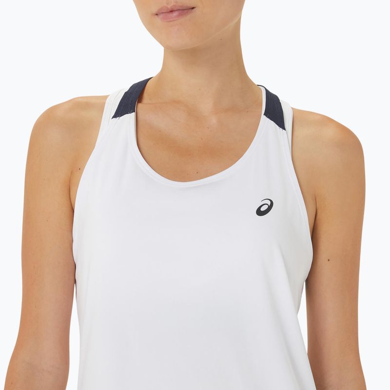 Tank top tenisowy damski ASICS Court Tank brilliant white/midnight 4