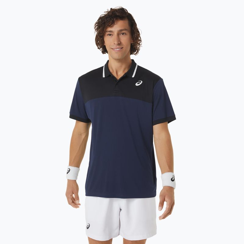 Koszulka polo męska ASICS Court Polo midnight/performance black