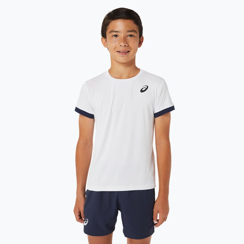 Koszulka dziecięca ASICS Tennis Top brilliant white/midnight