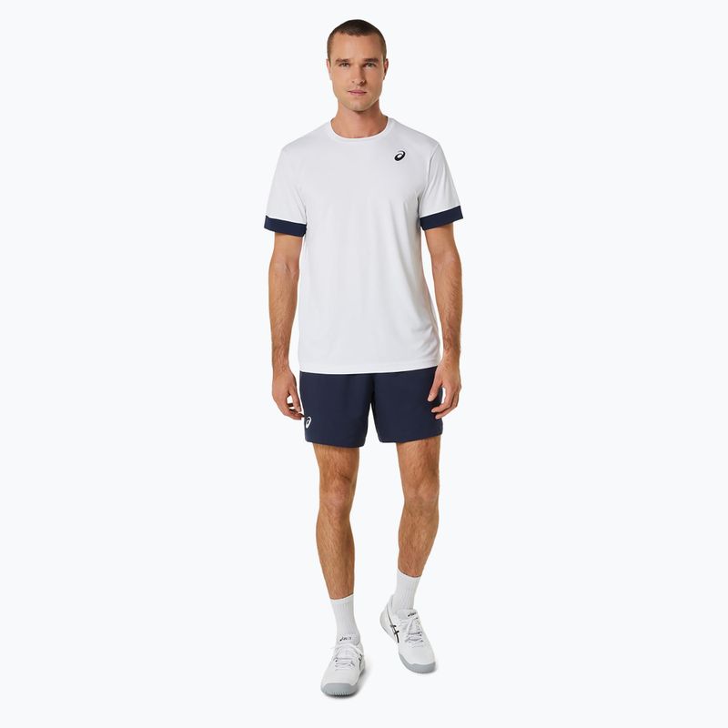 Koszulka tenisowa męska ASICS Court SS Top brilliant white/midnight 2