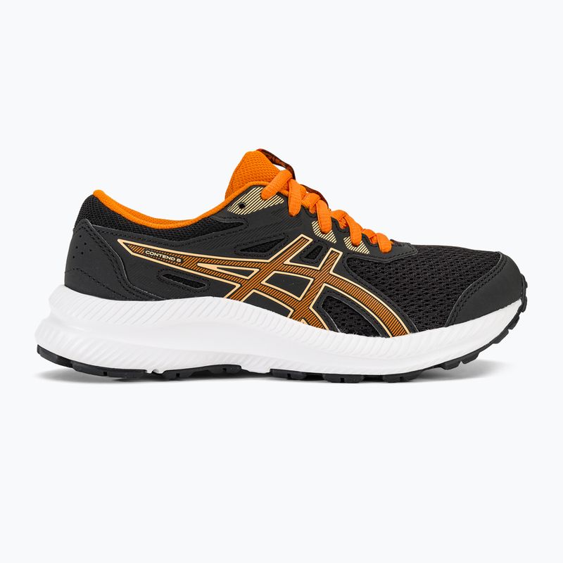 Buty do biegania dziecięce ASICS Contend 8 GS black/bright orange 2