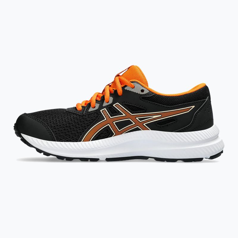 Buty do biegania dziecięce ASICS Contend 8 GS black/bright orange 3