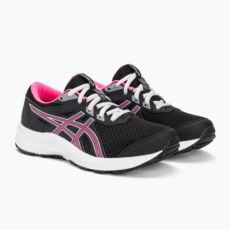 Buty do biegania dziecięce ASICS Contend 8 GS black/hot pink 5