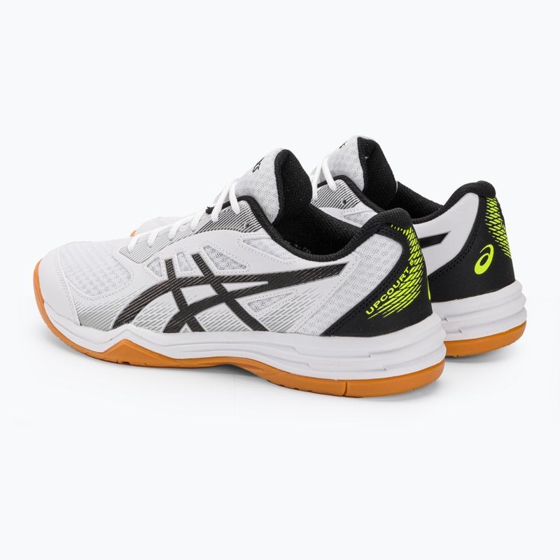 Buty do siatkówki męskie ASICS Upcourt 5 white/safety yellow 4