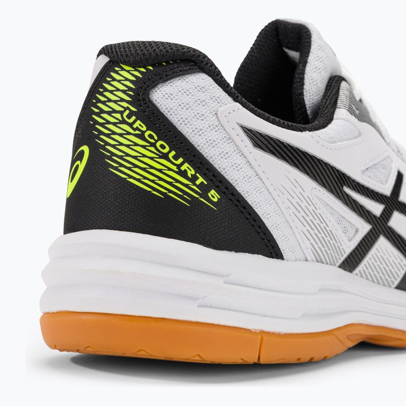 Buty do siatkówki męskie ASICS Upcourt 5 white/safety yellow 11