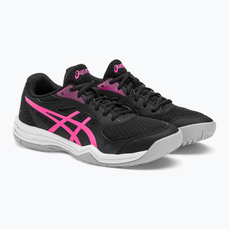 Buty do siatkówki damskie ASICS Upcourt 5 black/hot pink 4