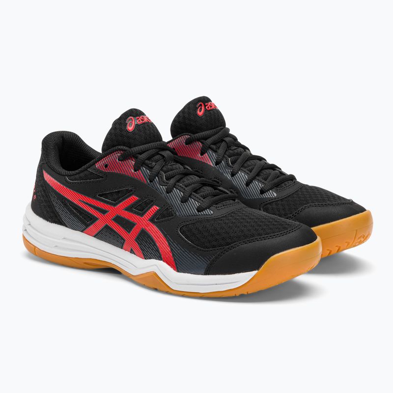 Buty do siatkówki męskie ASICS Upcourt 5 black/classic red 5