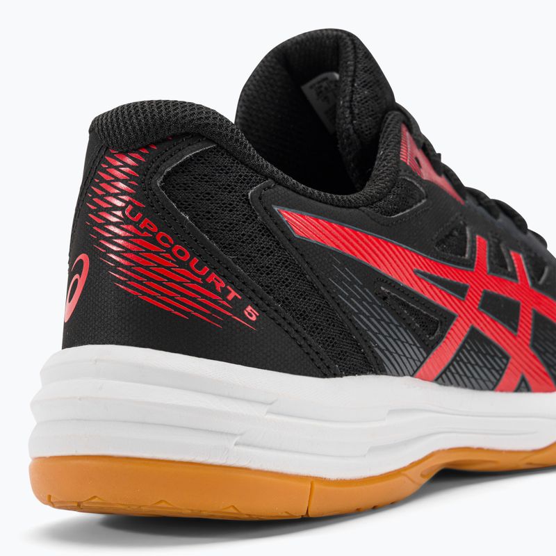 Buty do siatkówki męskie ASICS Upcourt 5 black/classic red 11