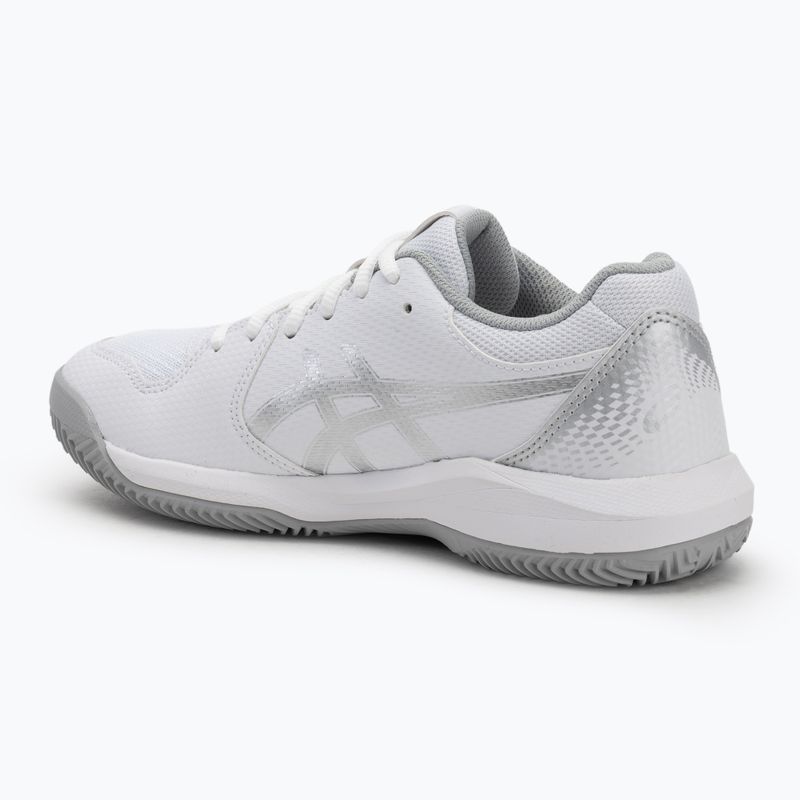 Buty do tenisa damskie ASICS Gel-Dedicate 8 Clay W white/pure silver 3
