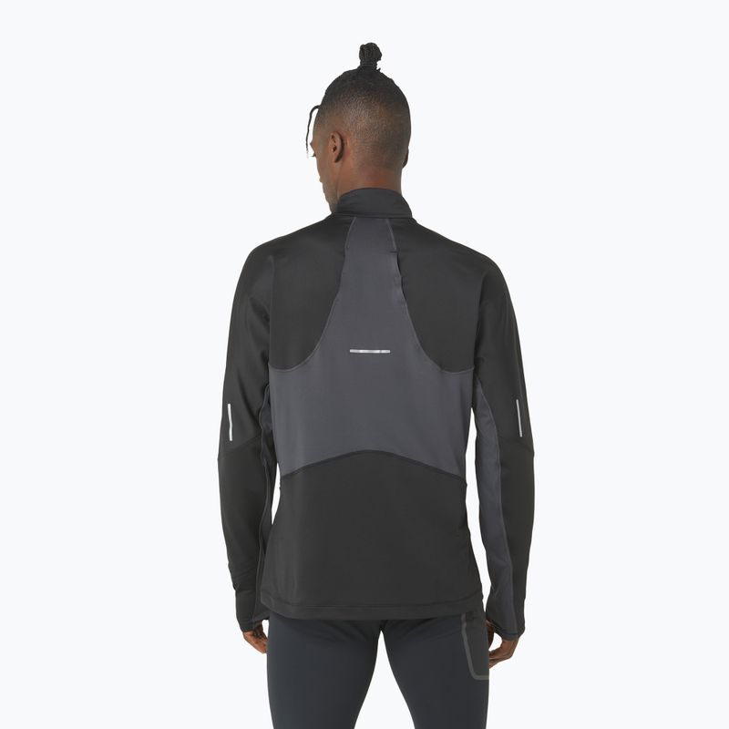 Bluza do biegania męska ASICS Winter Run 1/2 Mid Layer performance black/graphite grey 3