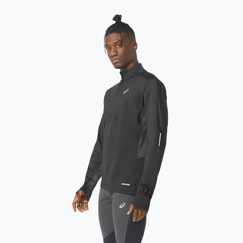 Bluza do biegania męska ASICS Winter Run 1/2 Mid Layer performance black/graphite grey 4