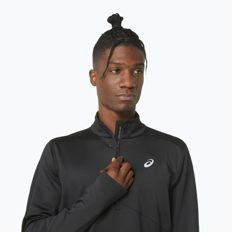 Bluza do biegania męska ASICS Winter Run 1/2 Mid Layer performance black/graphite grey 5