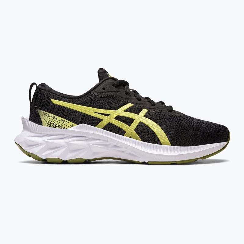 Buty do biegania dziecięce ASICS Novablast 2 GS black/glow yellow 9