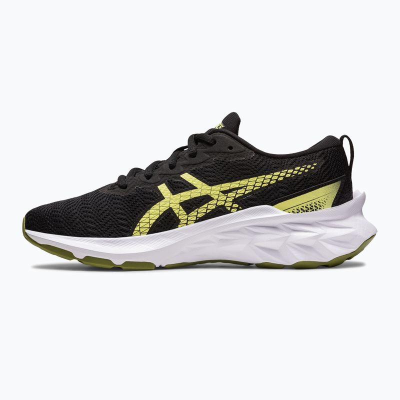 Buty do biegania dziecięce ASICS Novablast 2 GS black/glow yellow 10
