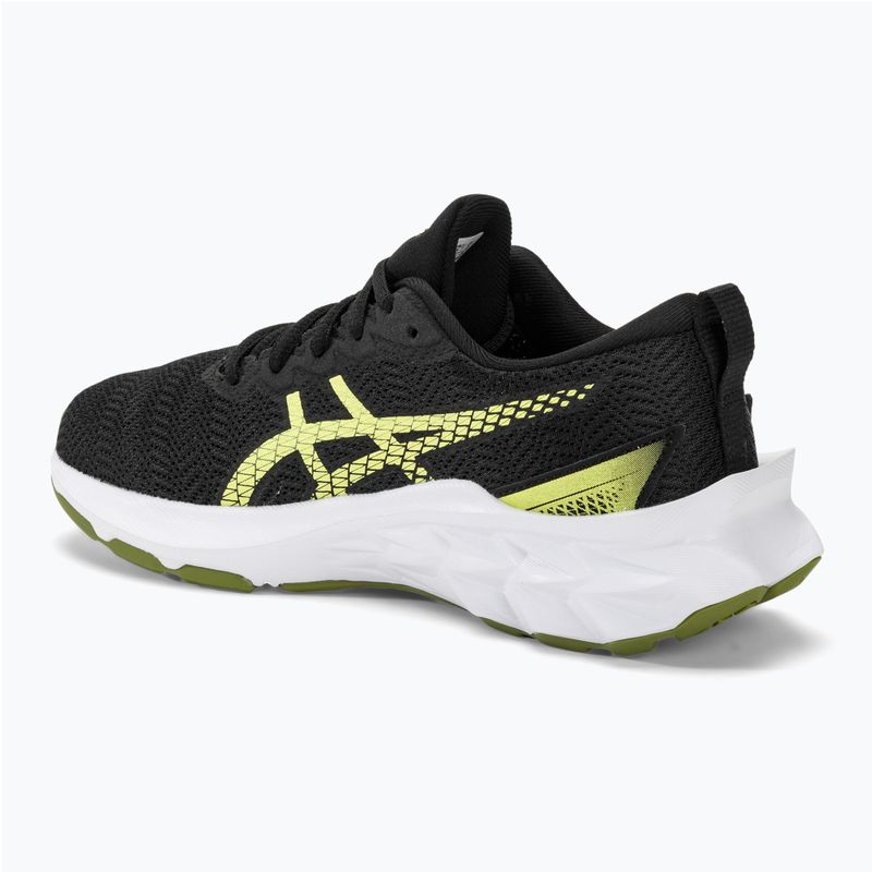 Buty do biegania dziecięce ASICS Novablast 2 GS black/glow yellow 3