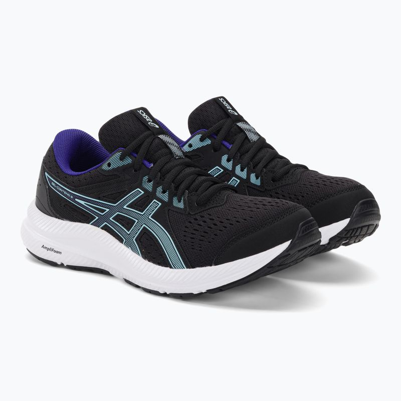 Buty do biegania damskie ASICS Gel-Contend 8 black/aquarium 4