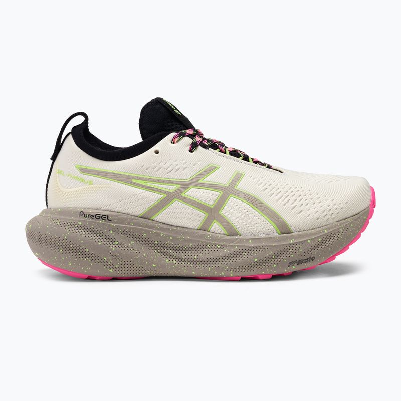 Buty do biegania damskie ASICS Gel-Nimbus 25 TR nature bathing/lime green 2