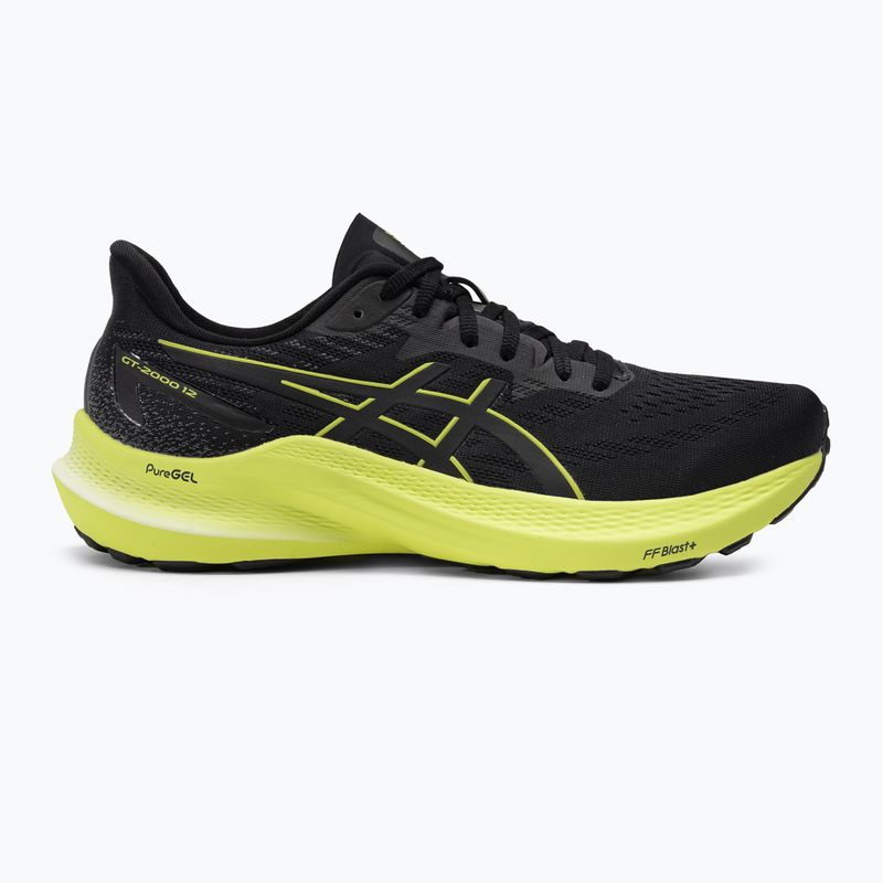 Buty do biegania męskie ASICS GT-2000 12 black/glow yellow 2