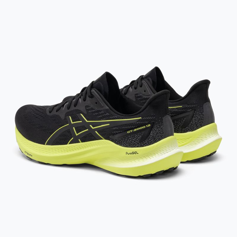 Buty do biegania męskie ASICS GT-2000 12 black/glow yellow 3