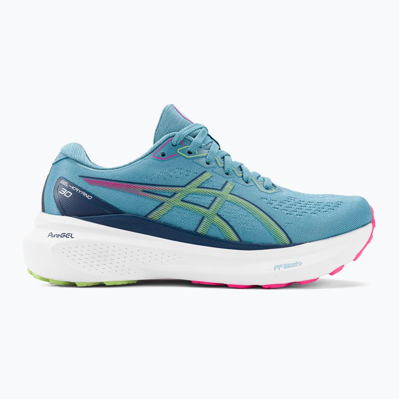 Buty do biegania damskie ASICS Gel-Kayano 30 gris blue/lime green 2