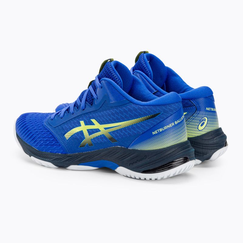 Buty męskie ASICS Netburner Ballistic FF MT 3 illusion blue/glow yellow 3