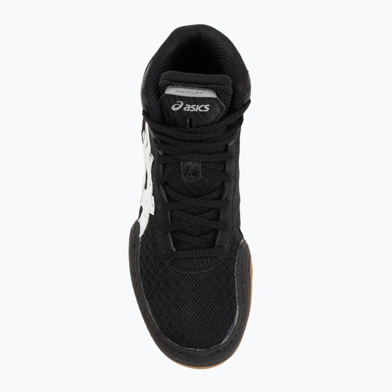 Buty zapaśnicze dziecięce ASICS Matflex 7 GS black/white 5