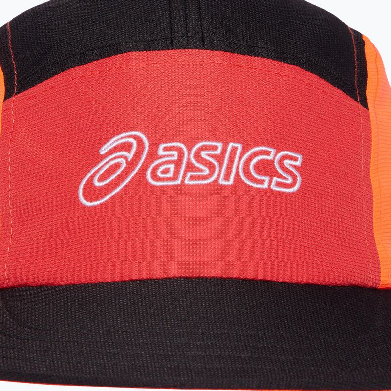 Czapka z daszkiem ASICS 5 Panel sunrise red/true red/perf black 6