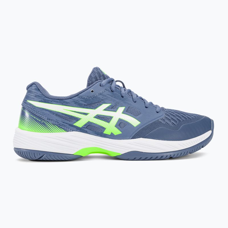 Buty do squasha męskie ASICS Gel-Court Hunter 3 denim blue/lime burst 2