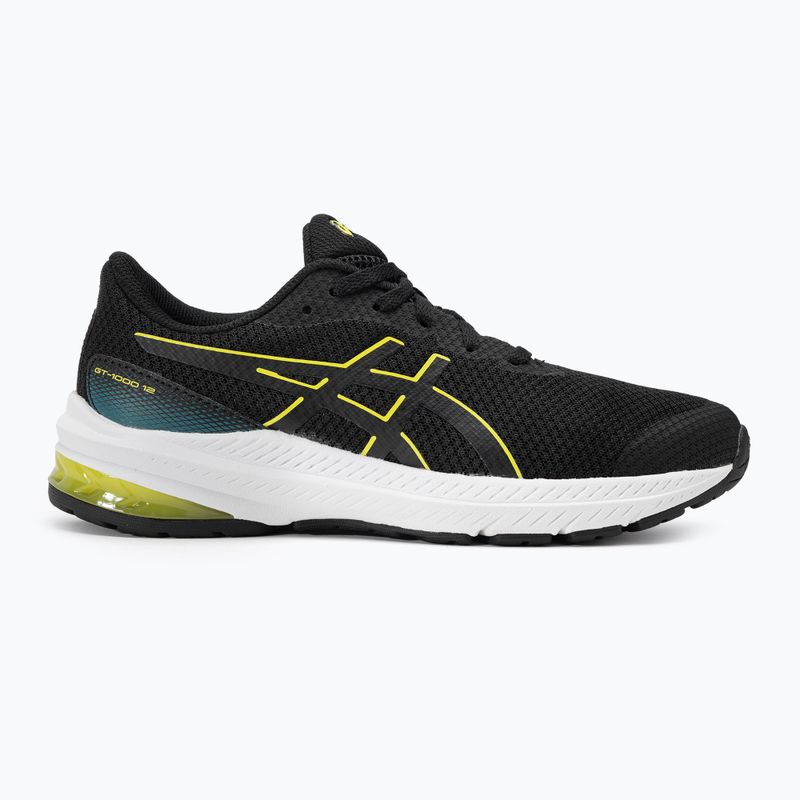 Buty do biegania dziecięce ASICS GT-1000 12 GS black/bright yellow 2