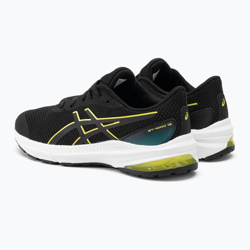 Buty do biegania dziecięce ASICS GT-1000 12 GS black/bright yellow 3