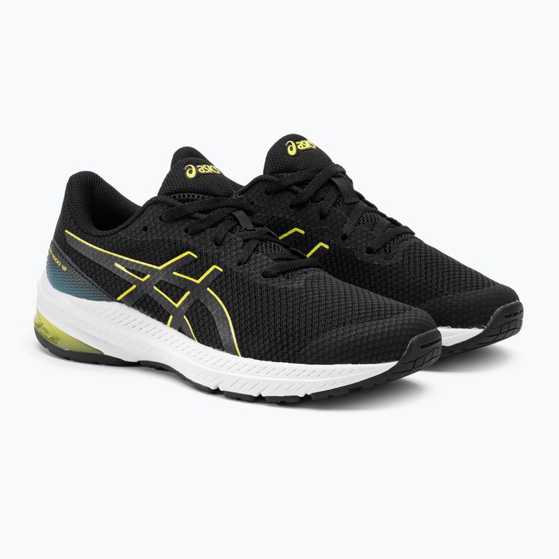 Buty do biegania dziecięce ASICS GT-1000 12 GS black/bright yellow 4