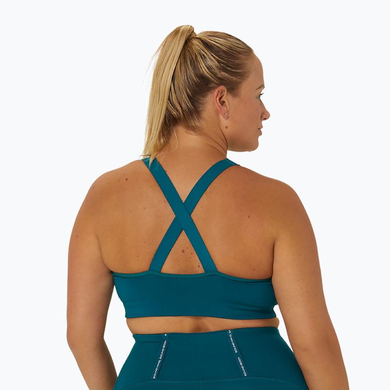 Biustonosz treningowy ASICS Accelerate rich teal 3
