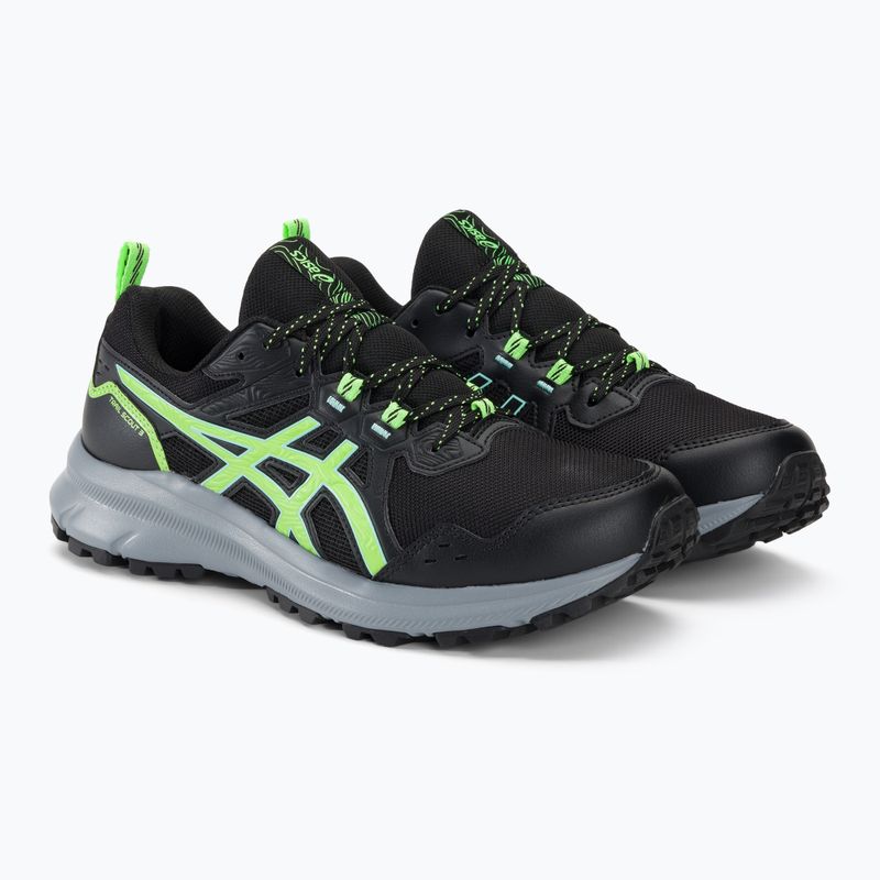 Buty do biegania męskie ASICS Trail Scout 3 black/illuminate green 5