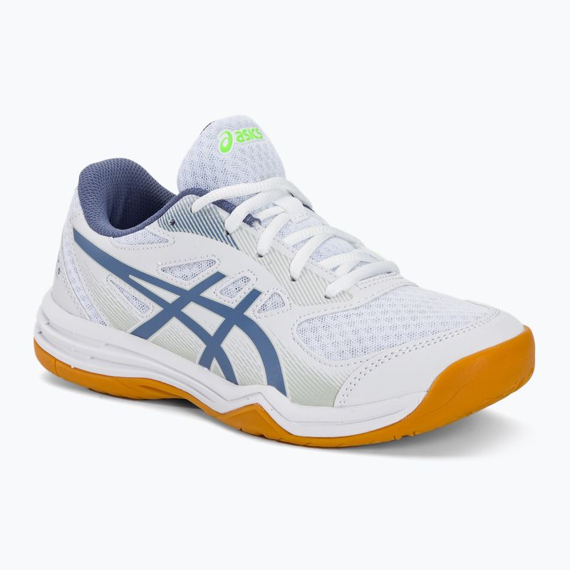 Buty do siatkówki dziecięce ASICS Upcourt 5 GS white/denim blue