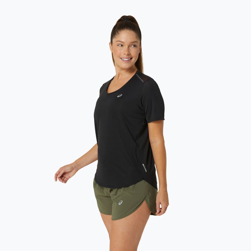 Koszulka do biegania damska ASICS Road V-Neck performance black 4