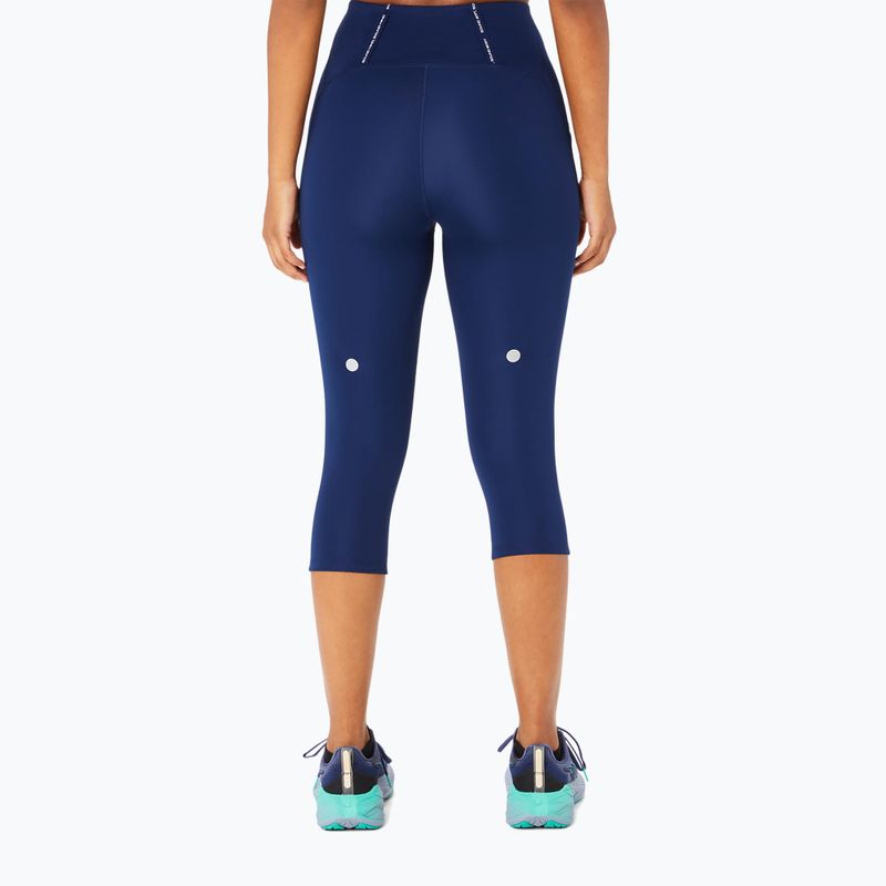 Legginsy do biegania damskie ASICS High Waist Capri blue expanse 3