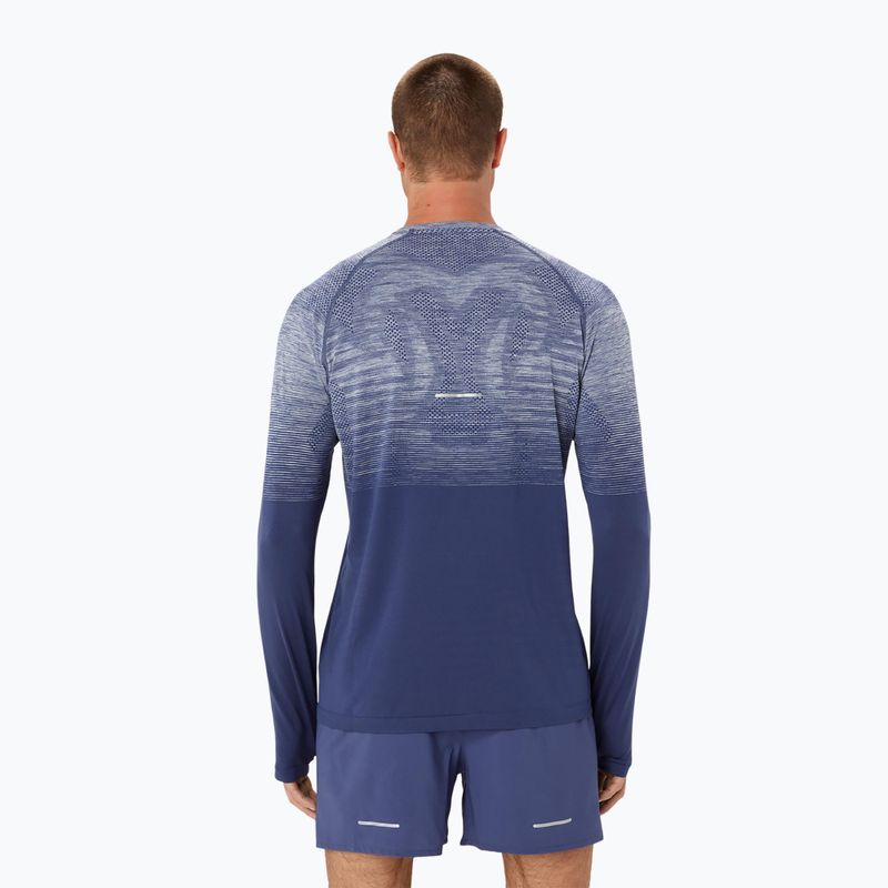 Longsleeve do biegania męski ASICS Seamless thunder blue/denim blue 2